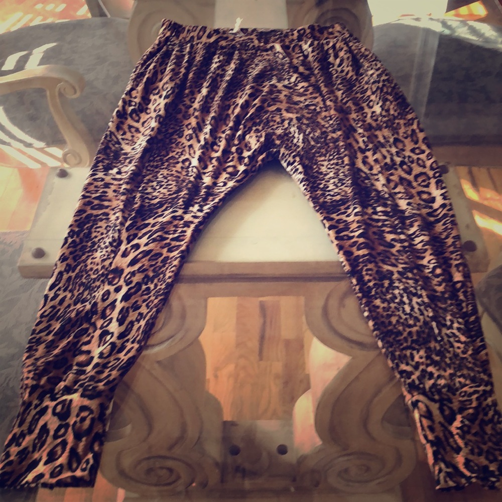 Lucid Pink cheetah MC hammer pants
